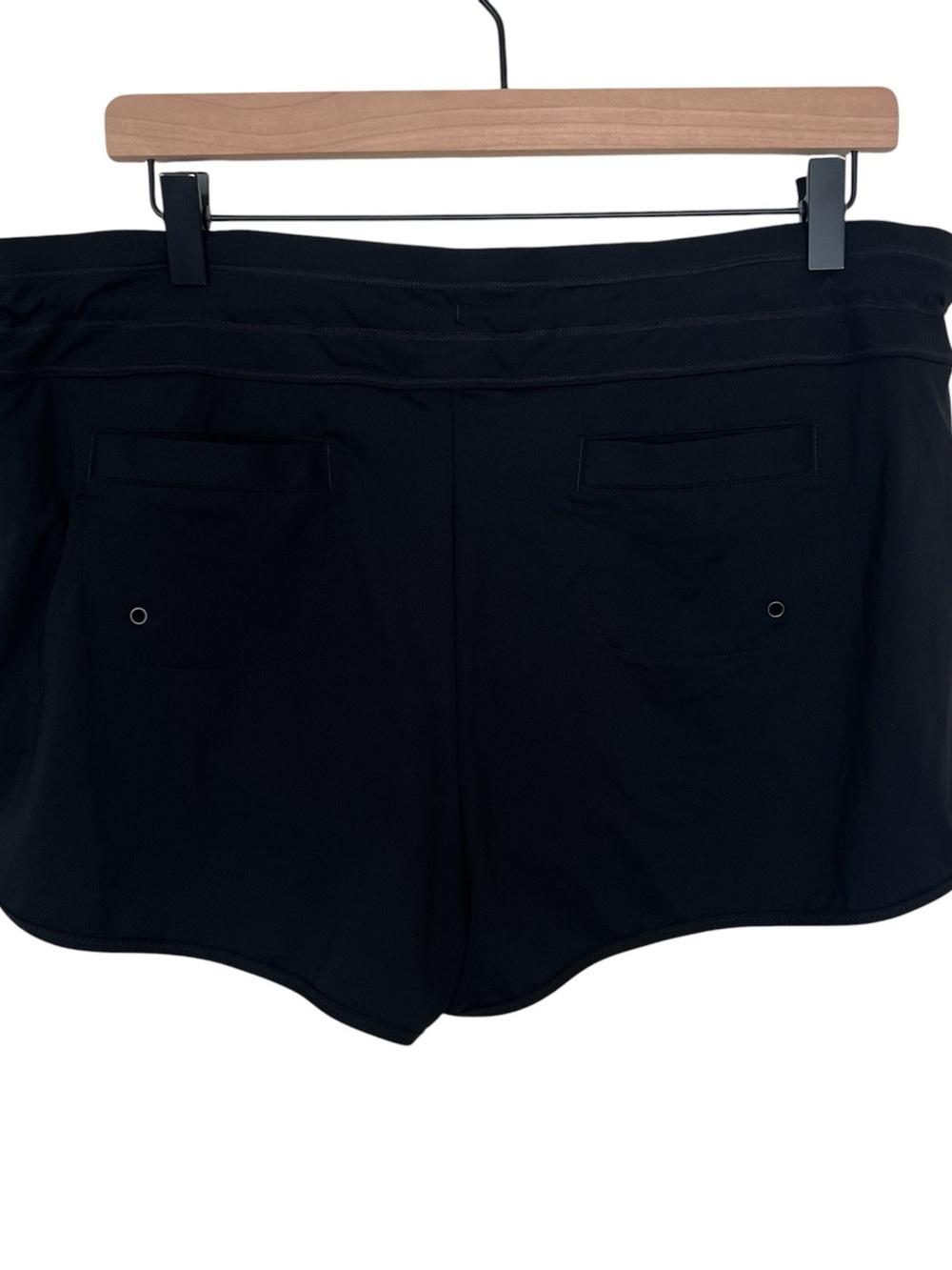 Athleta Black High Rise Full Coverage Surge Swim Shorts - Picture 6 of 6